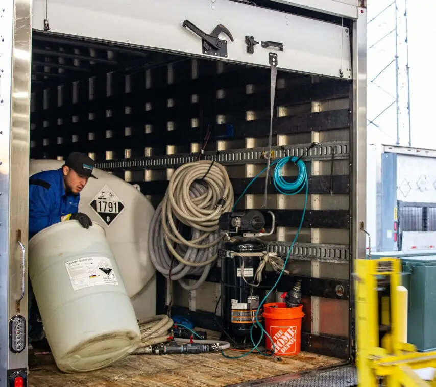 Loading Chemicals for Delivery